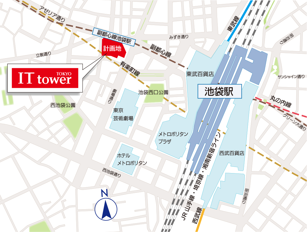 IT tower TOKYO 周辺MAP